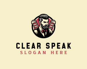 Retro Stylish Gentleman logo design