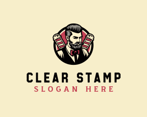 Retro Stylish Gentleman logo design