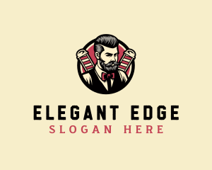 Retro Stylish Gentleman logo design