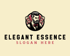 Retro Stylish Gentleman logo design