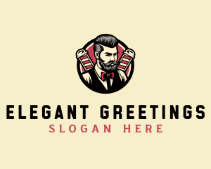 Retro Stylish Gentleman logo design