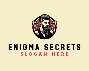 Retro Stylish Gentleman logo design