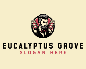 Retro Stylish Gentleman logo design