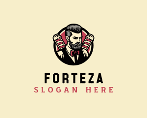 Retro Stylish Gentleman logo design