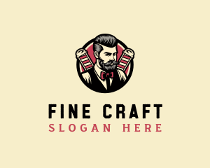 Retro Stylish Gentleman logo design