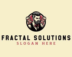 Retro Stylish Gentleman logo design