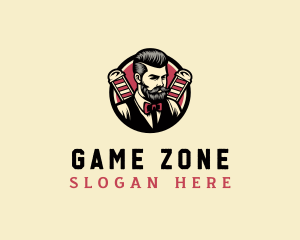 Retro Stylish Gentleman logo design