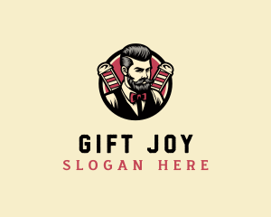 Retro Stylish Gentleman logo design