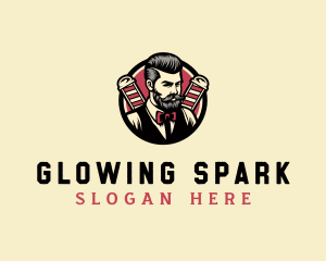 Retro Stylish Gentleman logo design