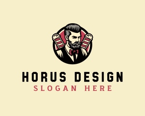 Retro Stylish Gentleman logo design