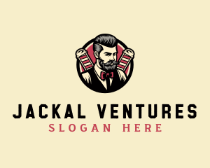 Retro Stylish Gentleman logo design