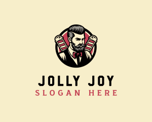 Retro Stylish Gentleman logo design