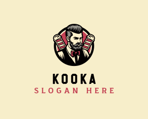 Retro Stylish Gentleman logo design