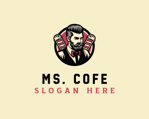 Retro Stylish Gentleman logo design