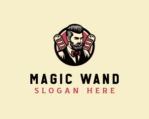 Retro Stylish Gentleman logo design