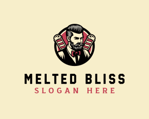 Retro Stylish Gentleman logo design