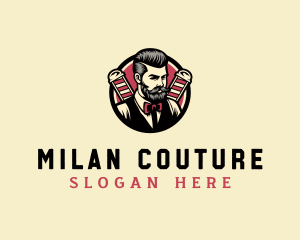 Retro Stylish Gentleman logo design