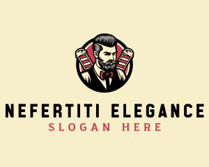 Retro Stylish Gentleman logo design