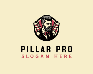 Retro Stylish Gentleman logo design