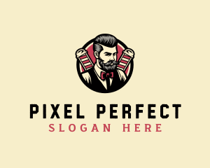 Retro Stylish Gentleman logo design