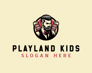 Retro Stylish Gentleman logo design