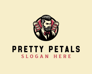 Retro Stylish Gentleman logo design