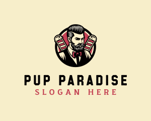 Retro Stylish Gentleman logo design