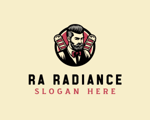 Retro Stylish Gentleman logo design