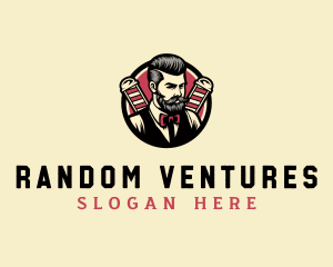 Retro Stylish Gentleman logo design