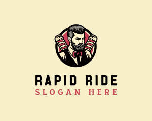 Retro Stylish Gentleman logo design