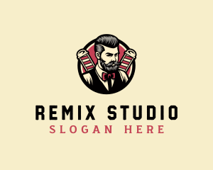 Retro Stylish Gentleman logo design