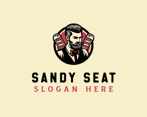 Retro Stylish Gentleman logo design