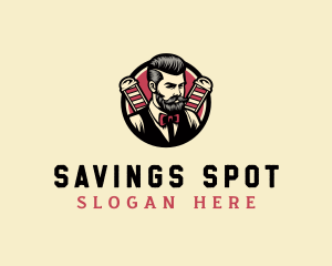 Retro Stylish Gentleman logo design