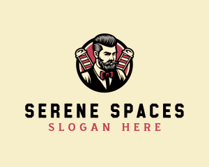 Retro Stylish Gentleman logo design