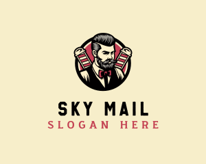 Retro Stylish Gentleman logo design