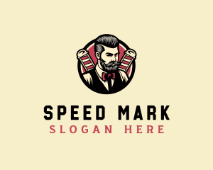 Retro Stylish Gentleman logo design