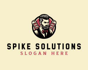 Retro Stylish Gentleman logo design