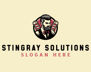 Retro Stylish Gentleman logo design