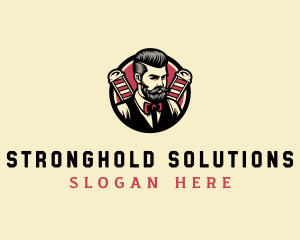 Retro Stylish Gentleman logo design