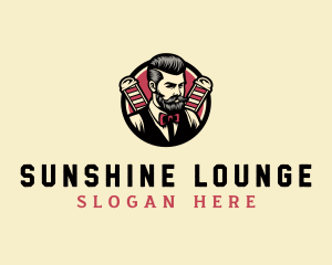 Retro Stylish Gentleman logo design