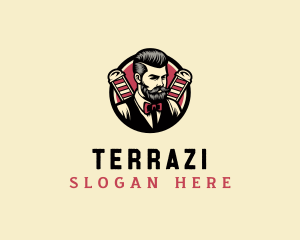 Retro Stylish Gentleman logo design