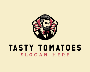 Retro Stylish Gentleman logo design