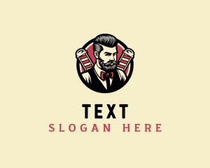 Retro Stylish Gentleman logo design