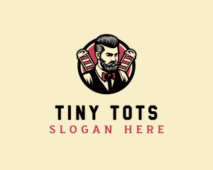 Retro Stylish Gentleman logo design