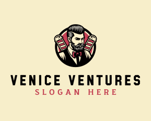 Retro Stylish Gentleman logo design