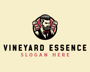 Retro Stylish Gentleman logo design