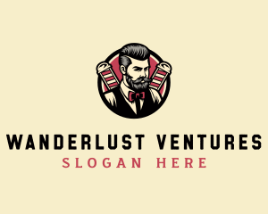 Retro Stylish Gentleman logo design