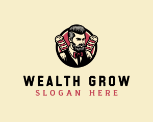 Retro Stylish Gentleman logo design