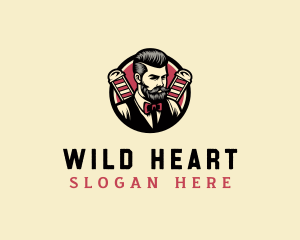 Retro Stylish Gentleman logo design