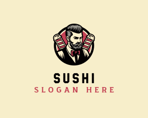 Retro Stylish Gentleman logo design